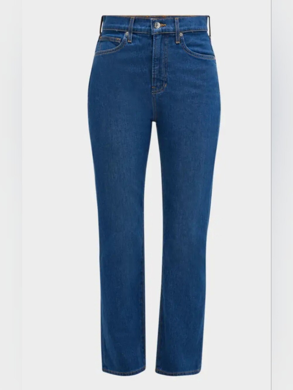 Veronica Beard Old Money Alenah Slim Straight Highrise Blue Jeans Made In USA